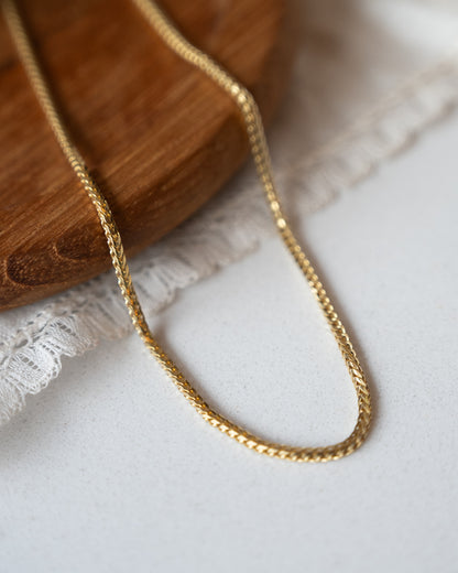 16" Snake Chain Necklace 14k Yellow Gold