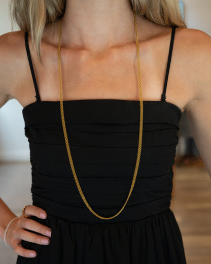 Tiffany & Co Elsa Peretti Mesh Chain Necklace 20k Yellow Gold