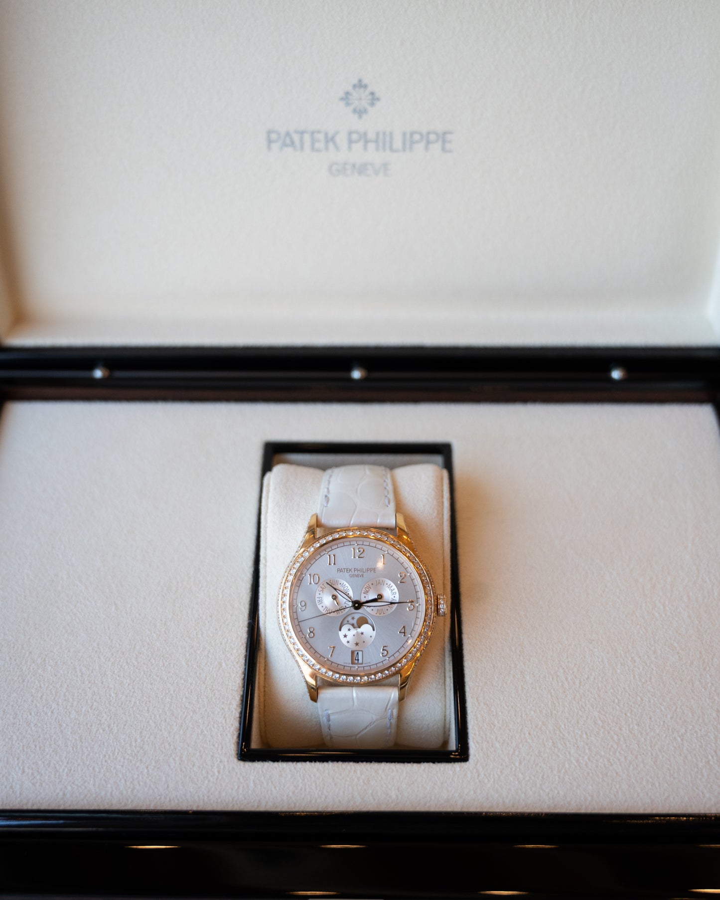 Patek Philippe Annual Calendar Diamond Bezel 4947R