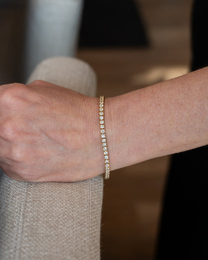 5.39 Diamond Tennis Bracelet 14k Yellow Gold