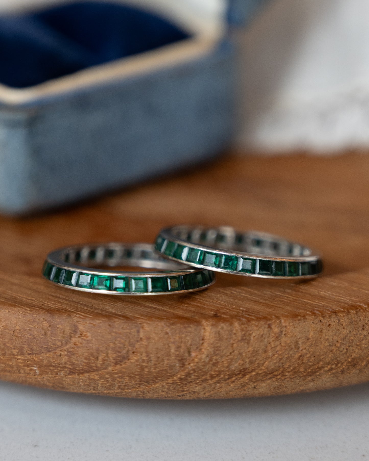 2.40 Emerald Eternity Band Platinum