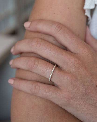 .29 Diamond Half-Eternity Wedding Band 14k