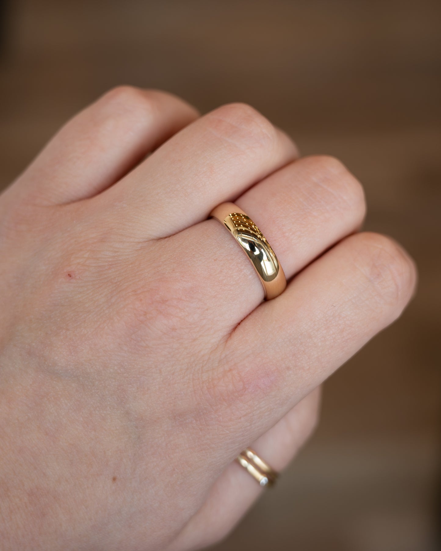Men's Wedding Band 14k Yellow Gold
