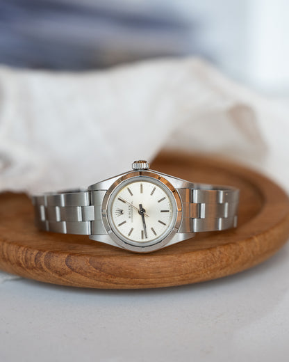 Rolex Oyster Perpetual 26mm Stainless Steel Silver Dial