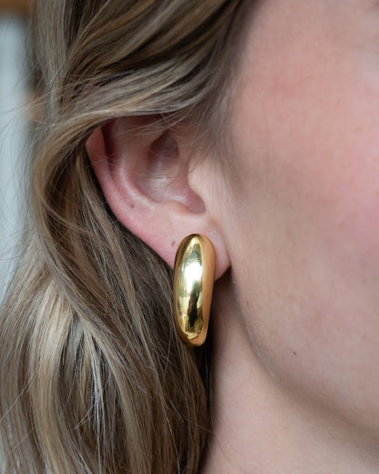 Swirl Drop Earrings 18k Yellow Gold