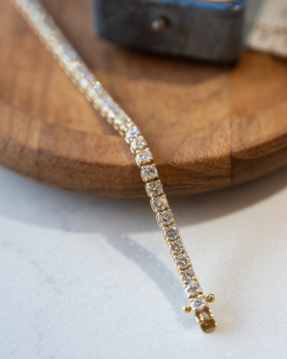 5.39 Diamond Tennis Bracelet 14k Yellow Gold