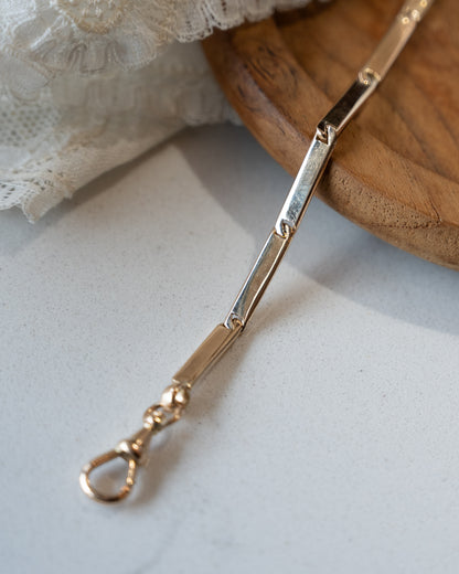 Victorian Watch Fob Chain Necklace 14k Yellow Gold