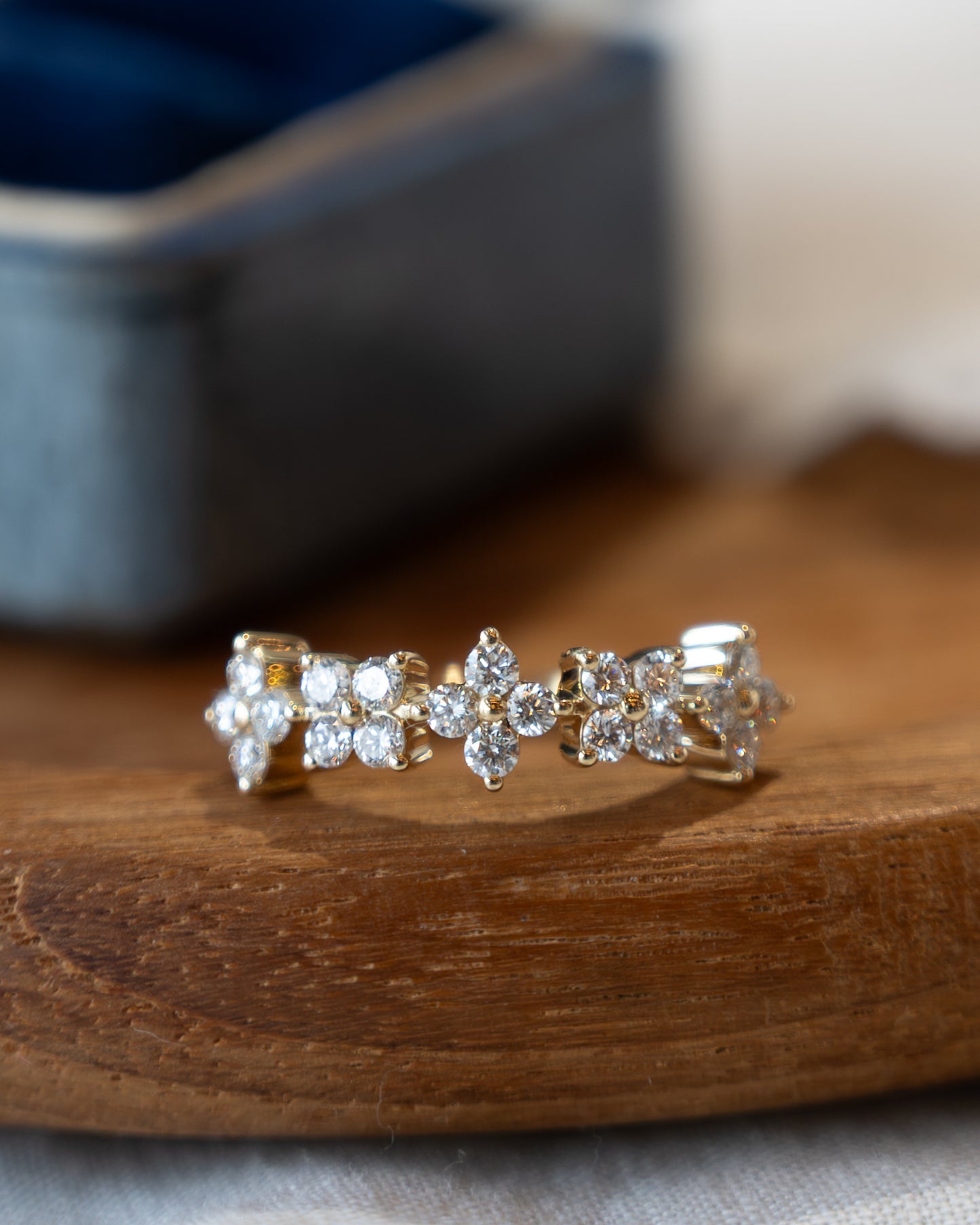 .51 Diamond Cluster Stacking Ring 14k