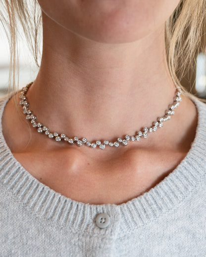13.90 Tiffany & Co Diamond Bubble Necklace Platinum
