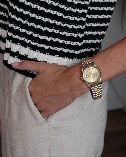 Rolex Datejust 16233 36mm Two-Tone 18k Yellow Gold