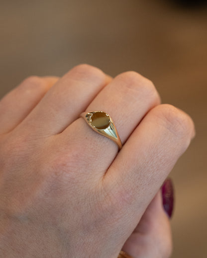 Ralph Lauren Men's Signet Ring 14k Yellow Gold