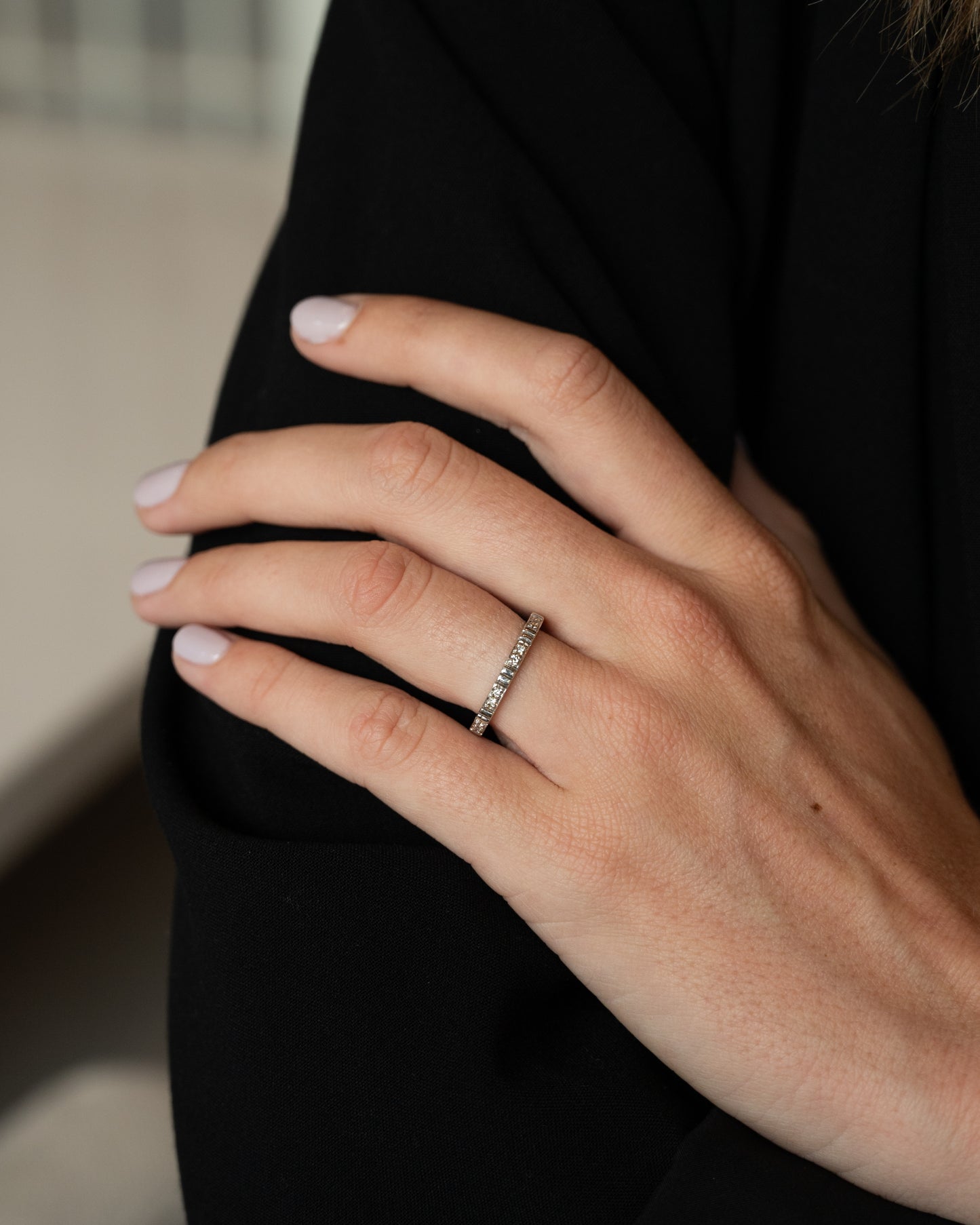 Diamond Eternity Wedding Band 18k White Gold