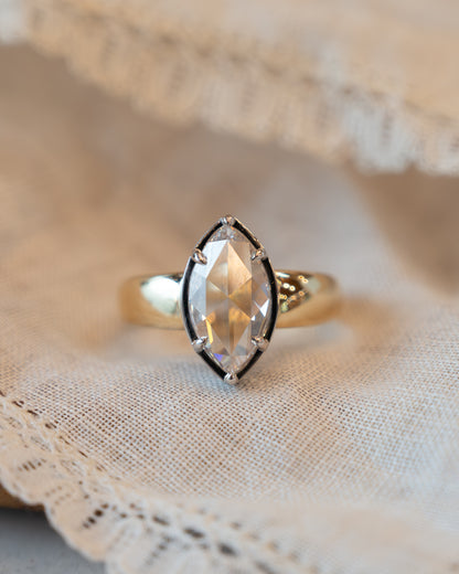 2.13 Marquise Rose Cut Diamond Ring 14k
