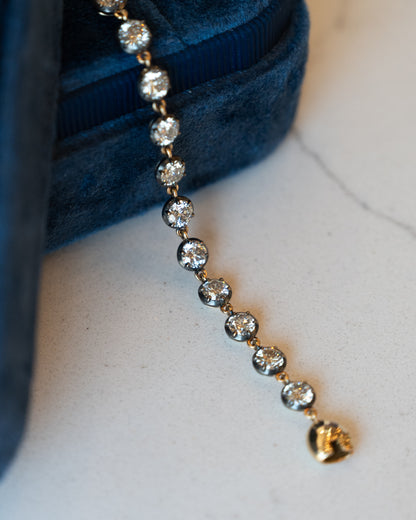 6.02 Diamond Tennis Bracelet 18k Yellow Gold