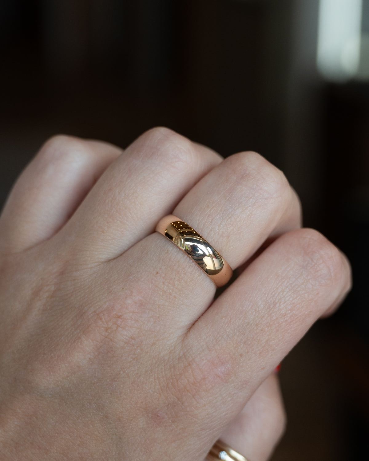 Antique Victorian Men's Wedding Band 14k Rose Gold