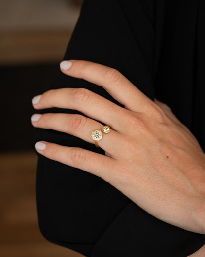 1.52 Modern Diamond Toi Et Moi Ring 18k