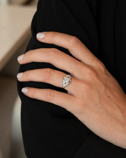 .52 Art Deco Diamond Engagement Ring Platinum