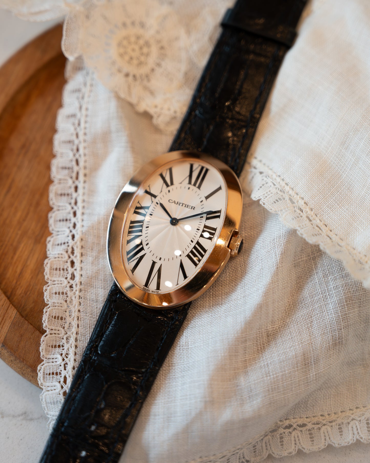 Cartier Baignoire XL 18k Rose Gold Manual