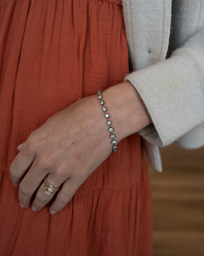 6.02 Diamond Tennis Bracelet 18k Yellow Gold
