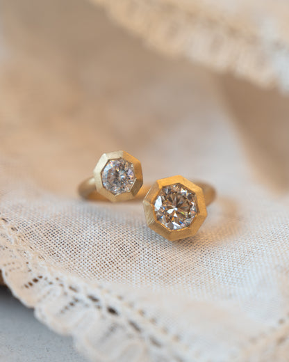 1.52 Modern Diamond Toi Et Moi Ring 18k