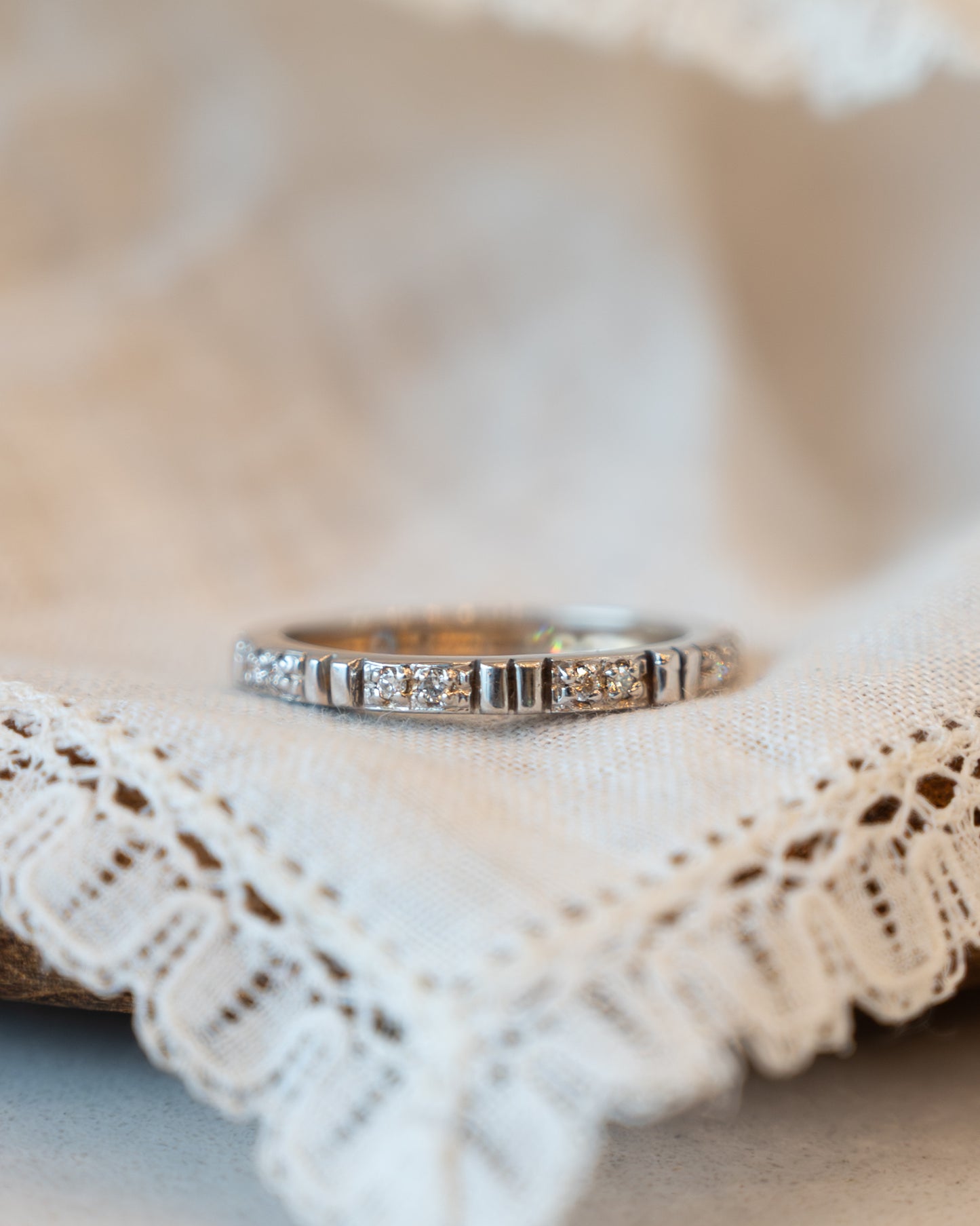 Diamond Eternity Wedding Band 18k White Gold