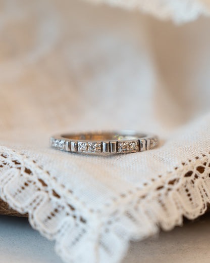 Diamond Eternity Wedding Band 18k White Gold