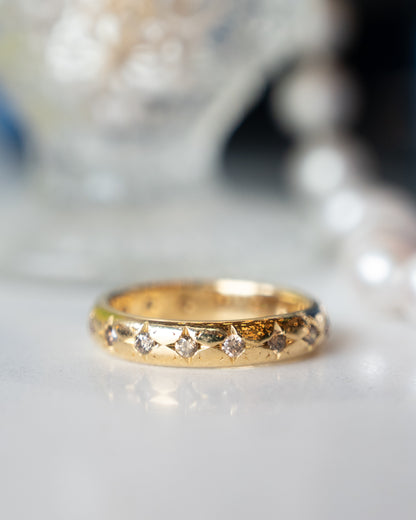 Caroline Ellen Eternity Wedding Band 20k Yellow Gold