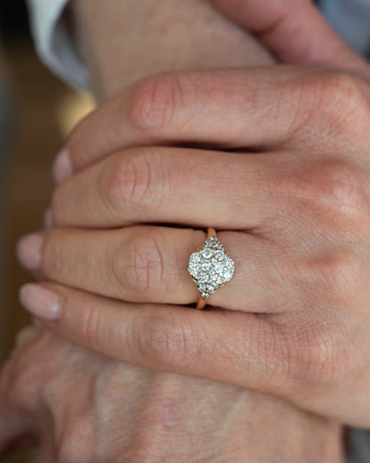 Jabel Diamond Cocktail Ring 18k Two-Tone Gold