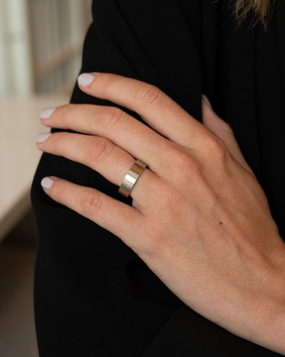 Men's Wedding Band 14k White Gold