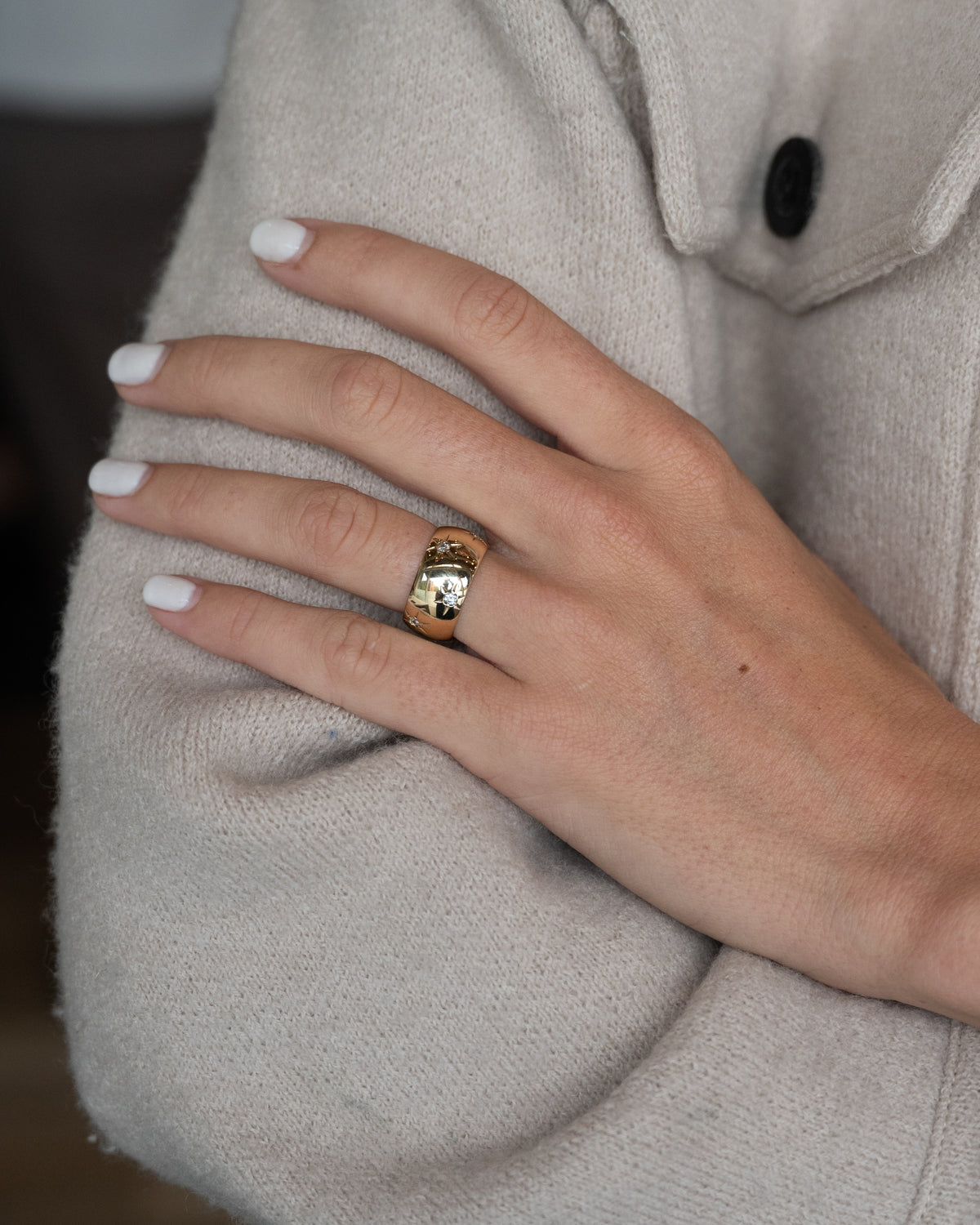 Vintage Mid-Century Diamond Eternity Ring 14k