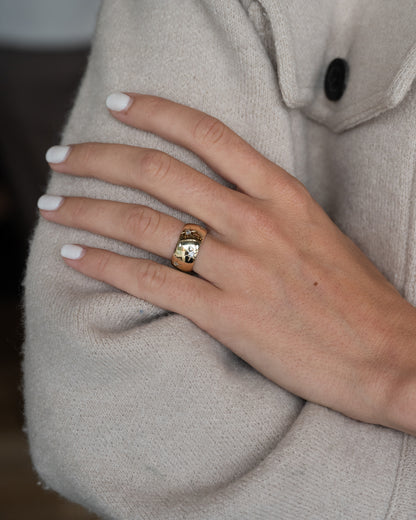 Vintage Mid-Century Diamond Eternity Ring 14k