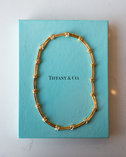 Tiffany & Co. Love Knot Necklace 18k Yellow Gold