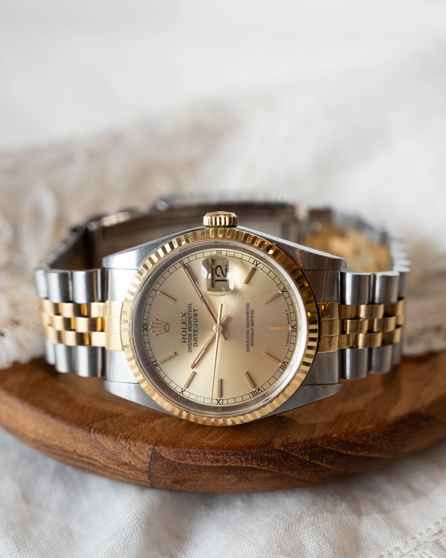 Rolex Datejust 16233 36mm Two-Tone 18k Yellow Gold