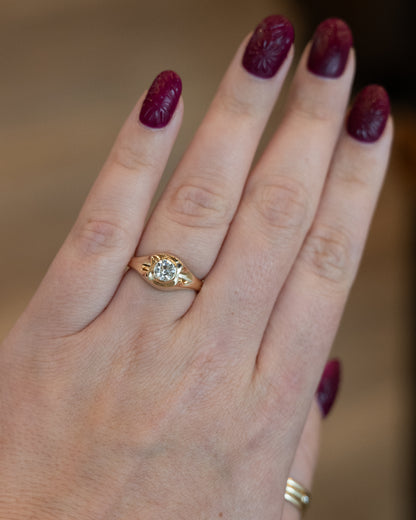 .47 Old European Diamond Engagement Ring 14k