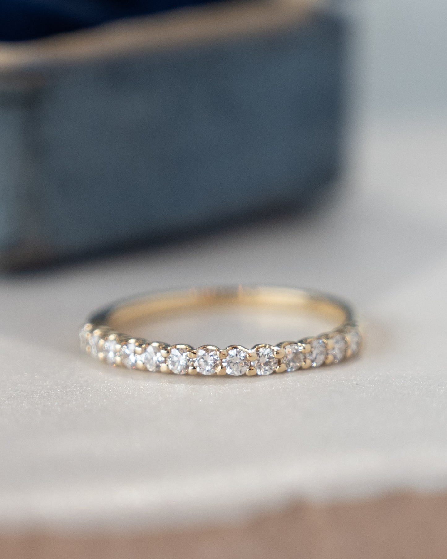.36 Diamond Stacking Wedding Band 14k Yellow Gold