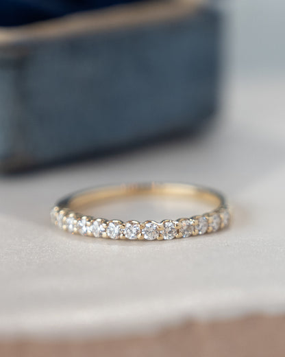 .36 Diamond Stacking Wedding Band 14k Yellow Gold