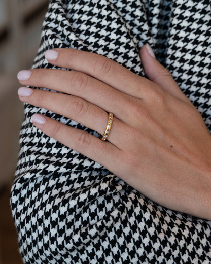 .43 Caroline Ellen Diamond Eternity Band 20k Yellow Gold