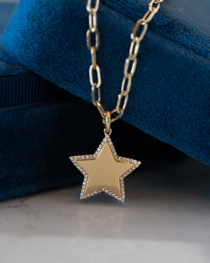 .17 Single Cut Diamond Pendant Necklace 14k