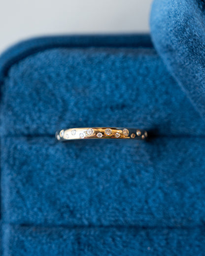 Diamond Stacking Band 14k Yellow Gold