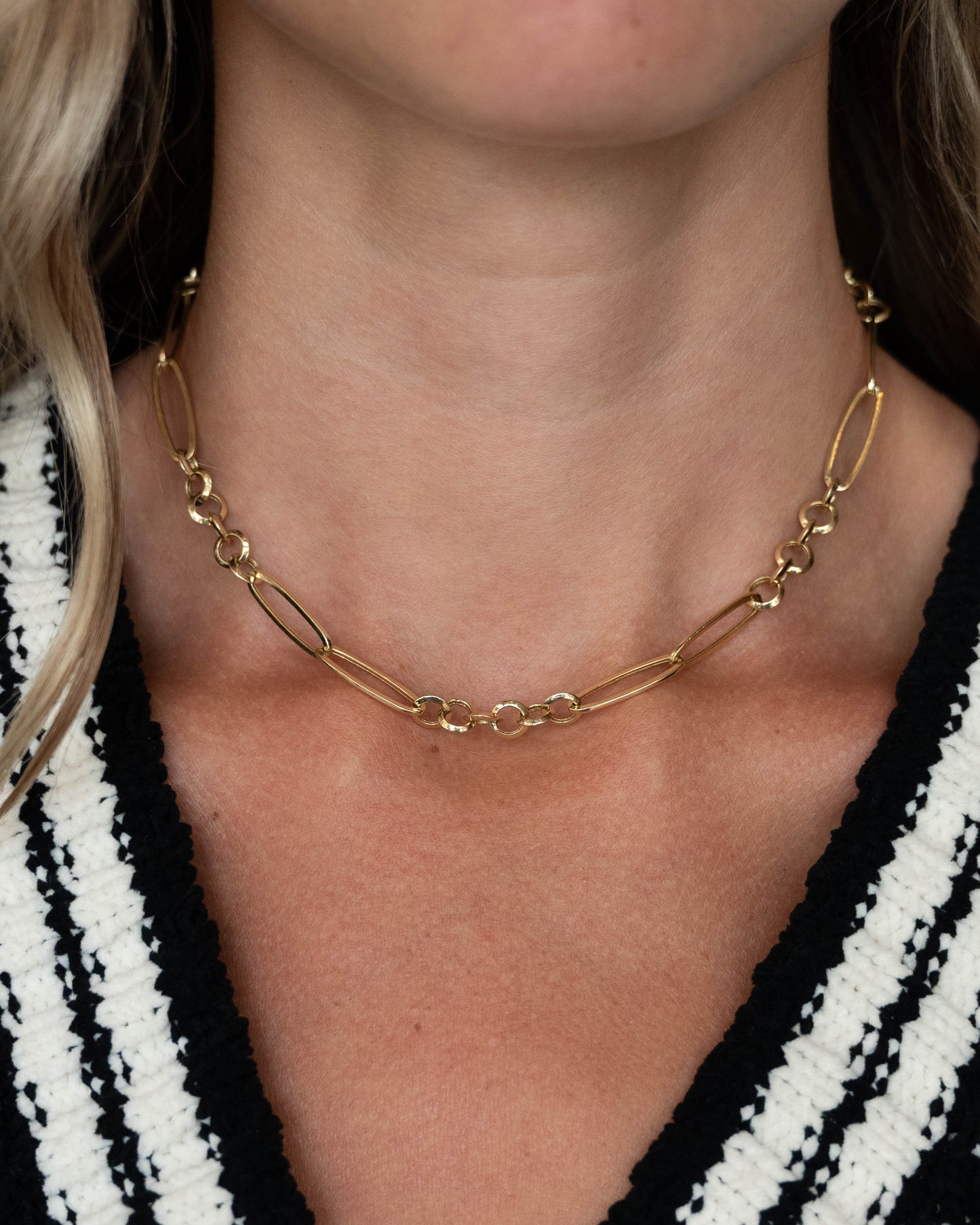 16 Inch Link Chain Necklace 14k Yellow Gold