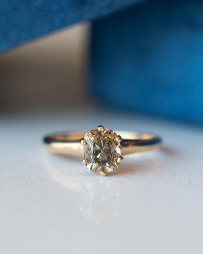 1.19 Victorian Diamond Solitaire Ring 18k