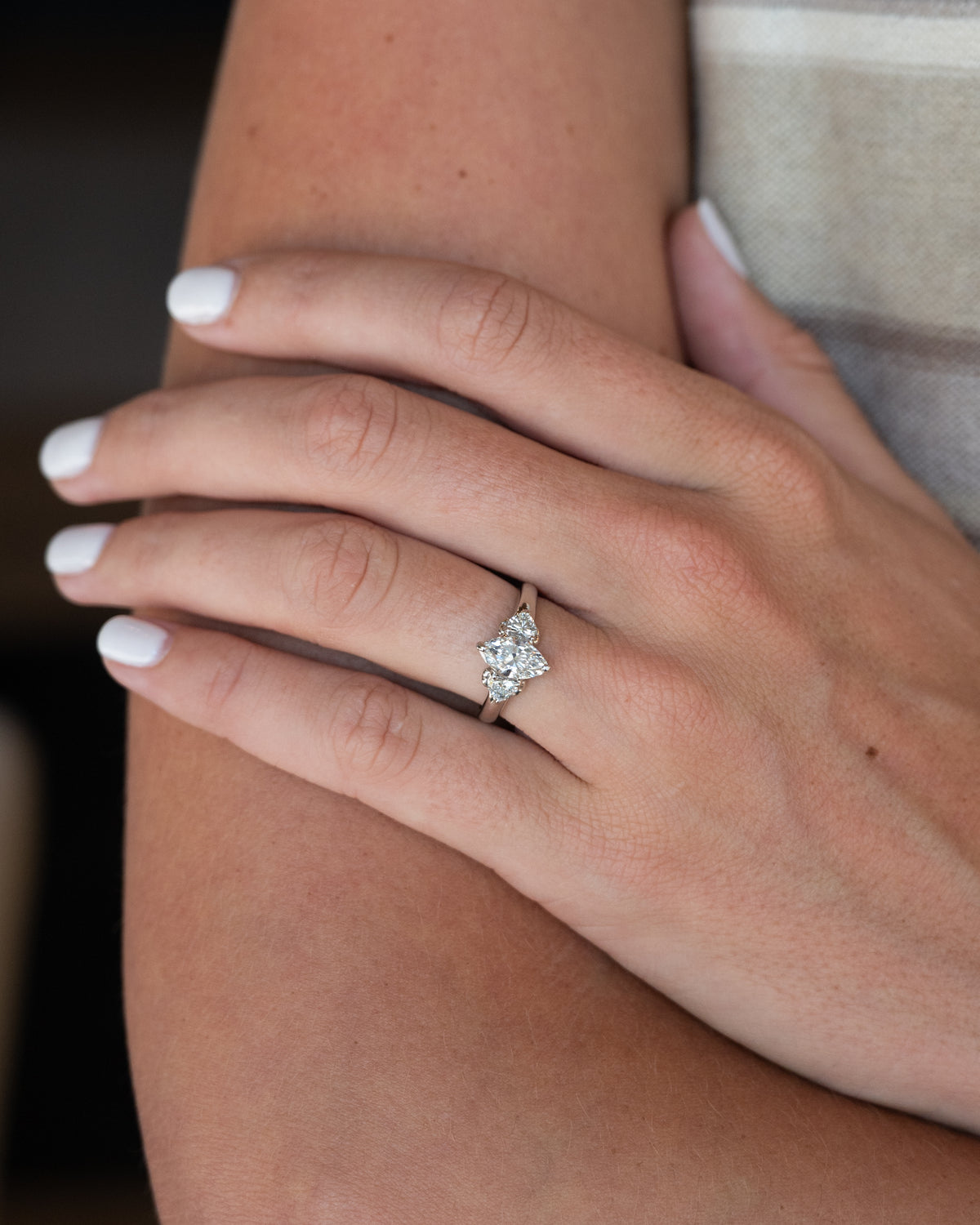 1.01 Marquise Diamond Engagement Ring Platinum