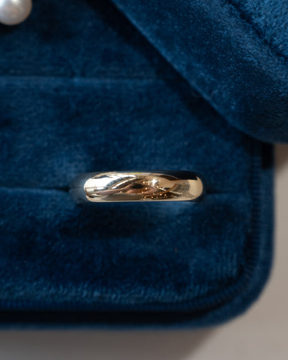 6mm Men's Half Round Wedding Band 14k Yellow Gold