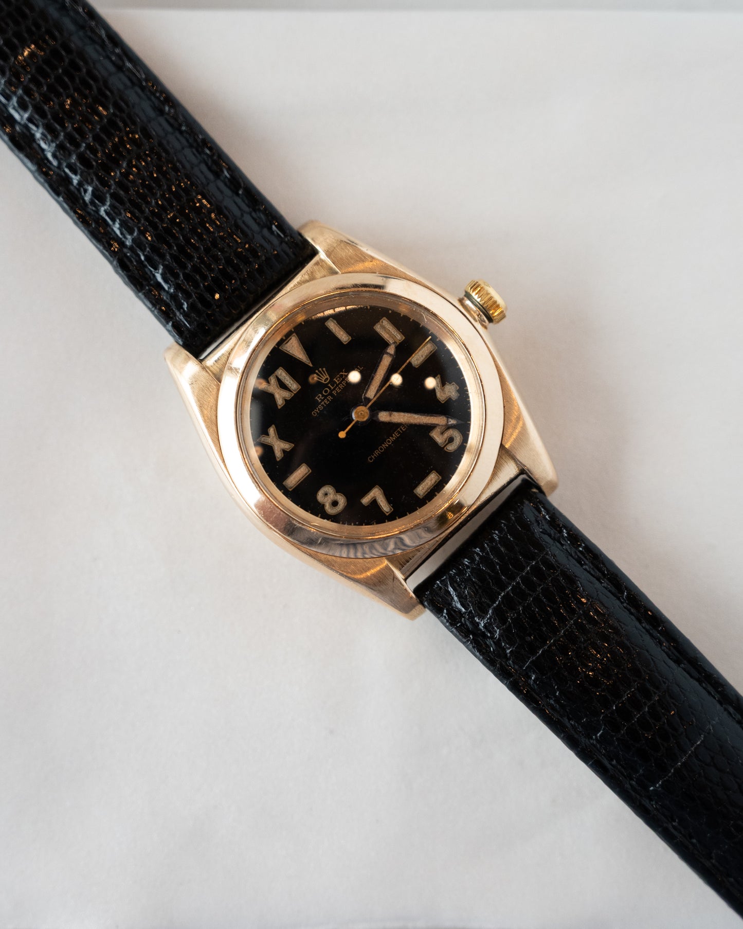 1946 Vintage Rolex Bubbleback 3131 14k Rose Gold