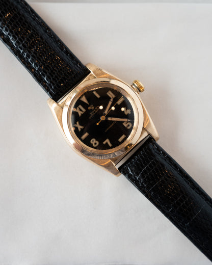 1946 Vintage Rolex Bubbleback 3131 14k Rose Gold