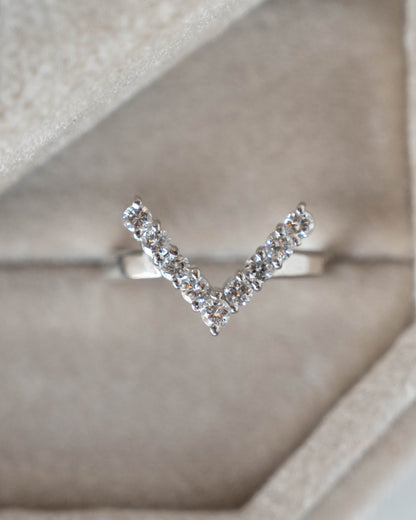 .47 Diamond Contoured Wedding Band Platinum