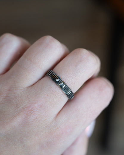 Men's Damiani Diamond Wedding Band 18k White Gold