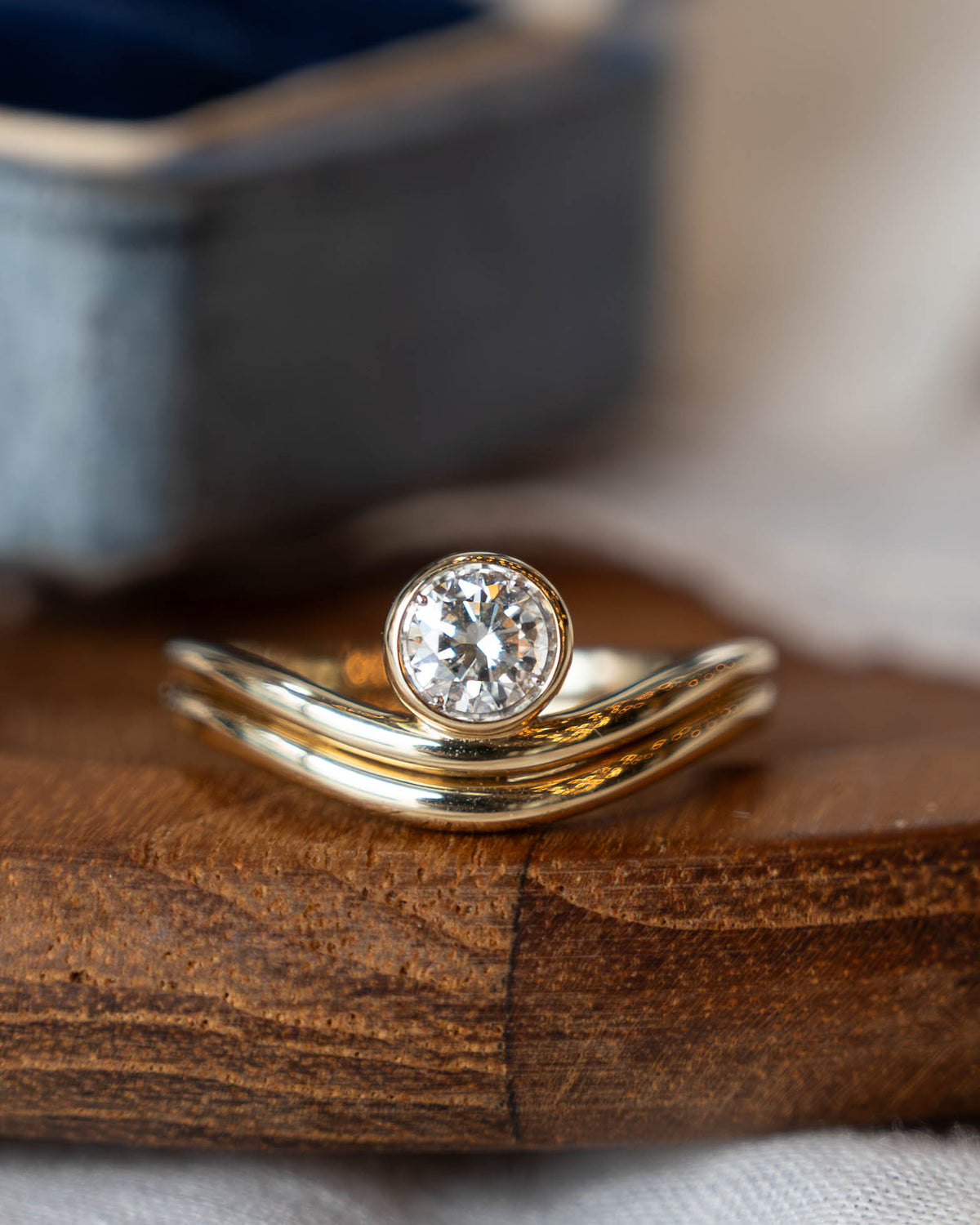 .41 Diamond Solitaire Engagement Ring 14k Yellow Gold