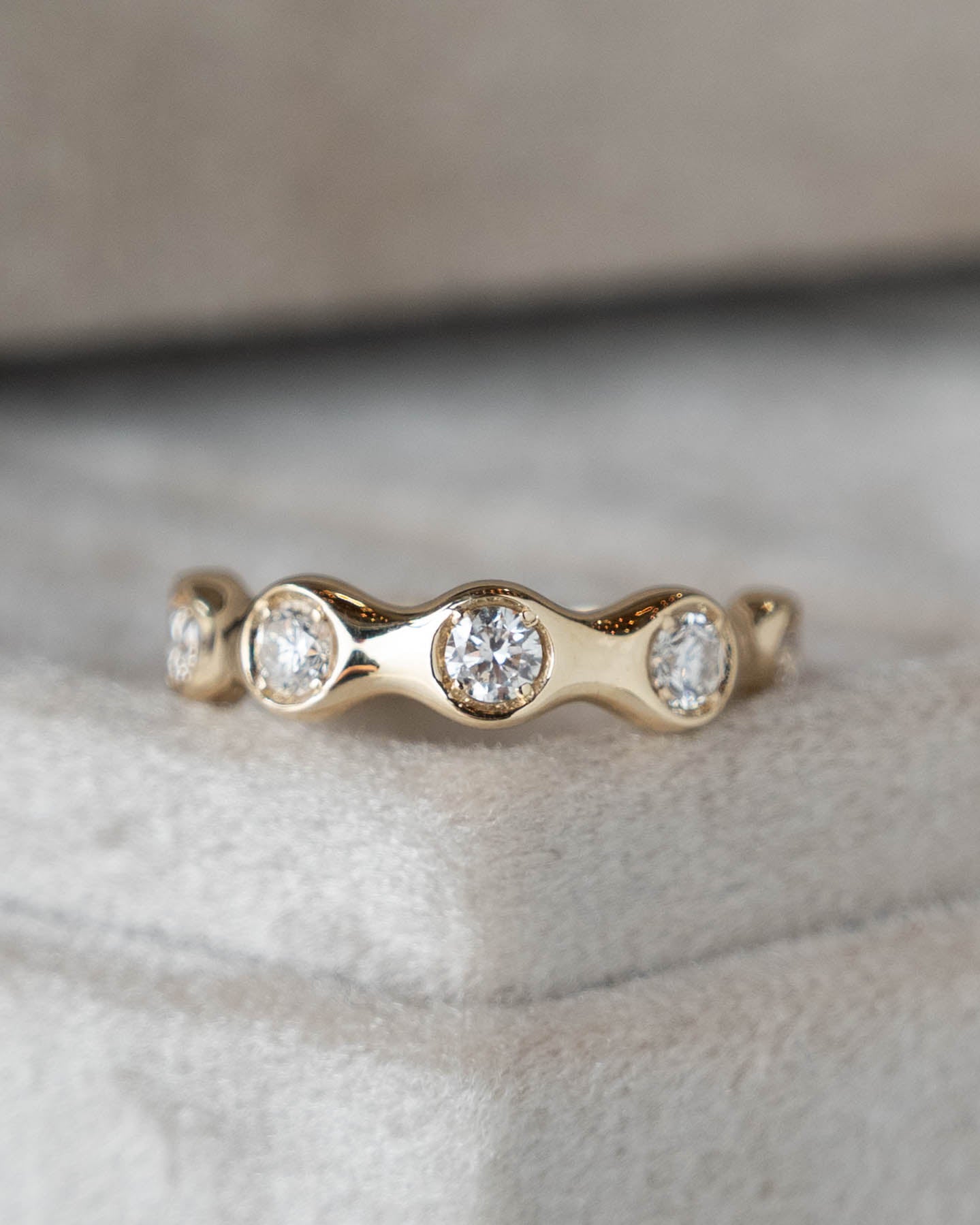 .61 Diamond Stacking Band 14k Yellow Gold