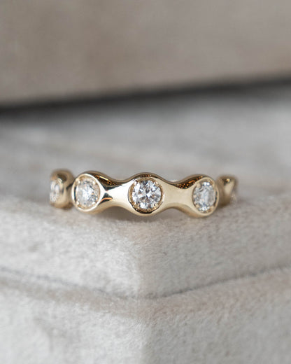 .61 Diamond Stacking Band 14k Yellow Gold